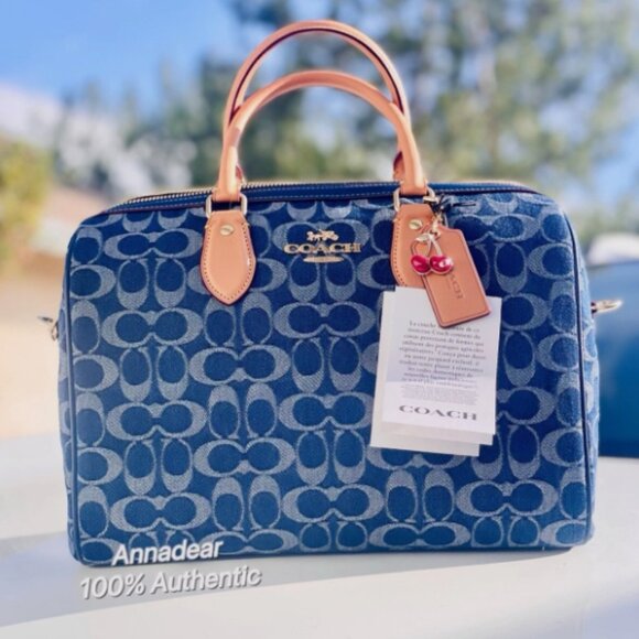 coach Handbags - Coach CY699 Rowan Large Satchel Bag In Signature Canvas